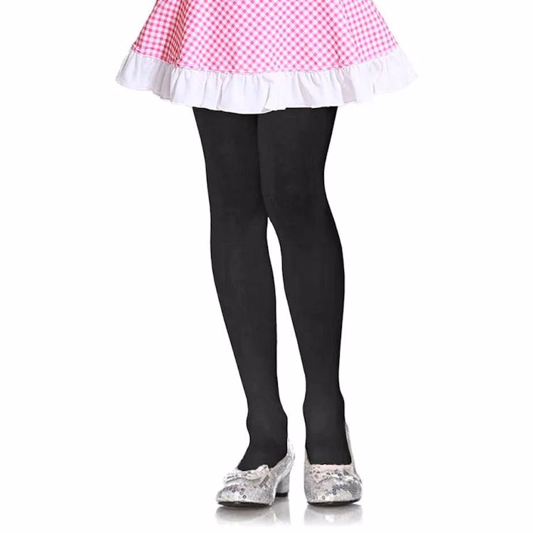 Girls' Winter Tights - Black Extra-Large