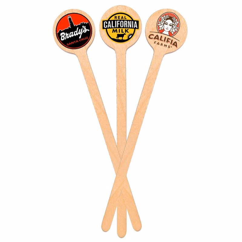 6 inch Custom Skewers - Round Top - Color Printing