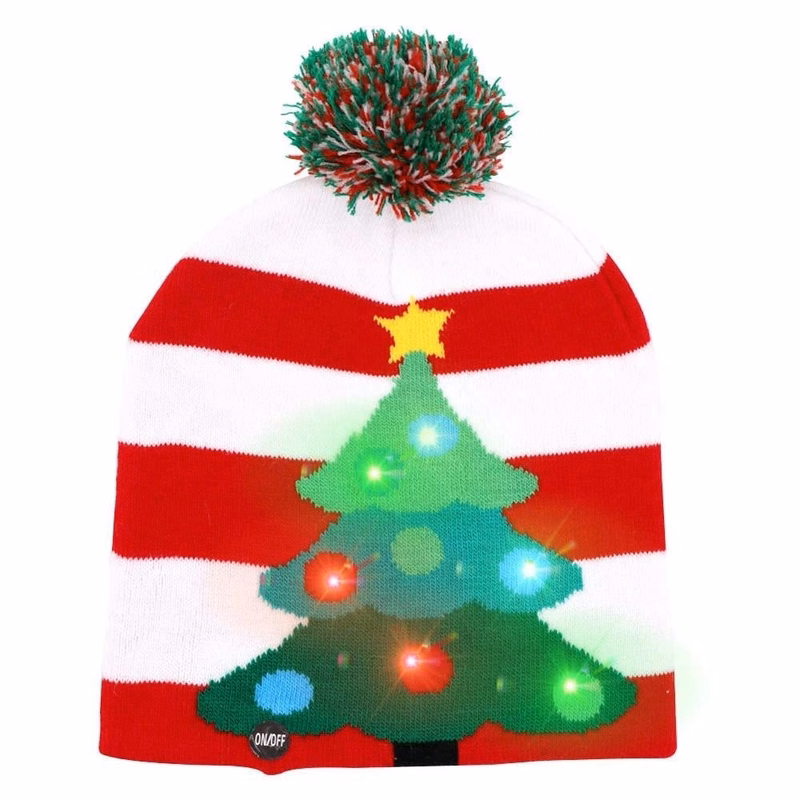 Novelties LED Light-up Knitted Ugly Sweater Holiday Xmas Chr