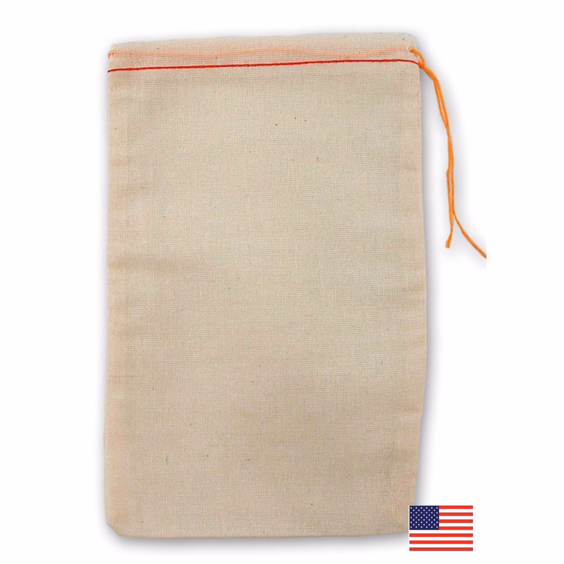 100% Natural Cotton Drawstring Bag 3X4"