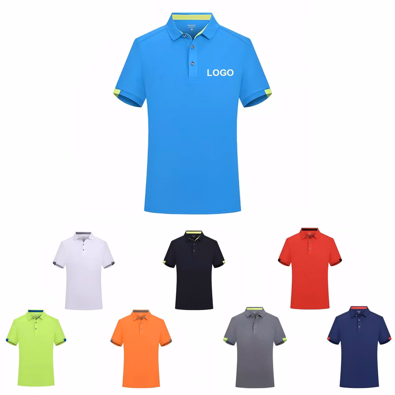 Mens Quick Dry Polo Shirts Short Sleeve Sport Golf Tennis T Shirt