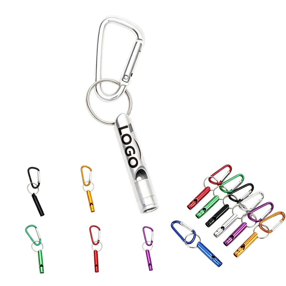 Aluminum Alloy Whistle Carabiner 1