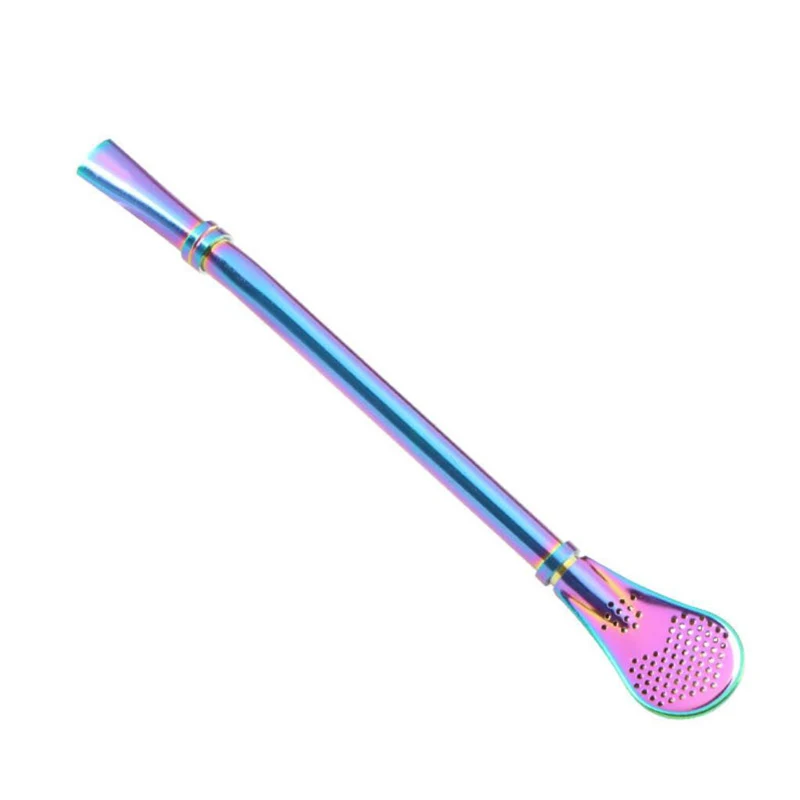 Stainless Steel Straw Stirring Spoon 1