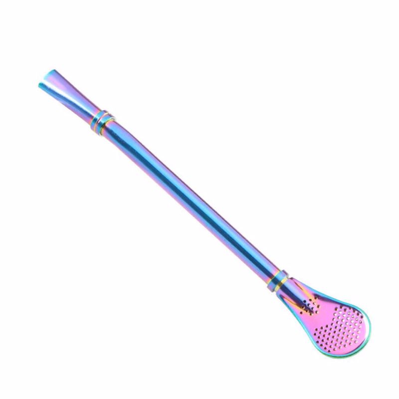 Stainless Steel Straw Stirring Spoon