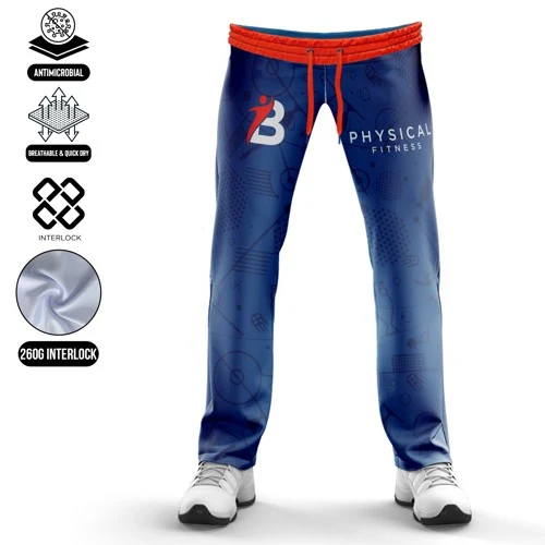 Men's and Kids' Sublimation Track Pants - 280G Spandex Interlock 1