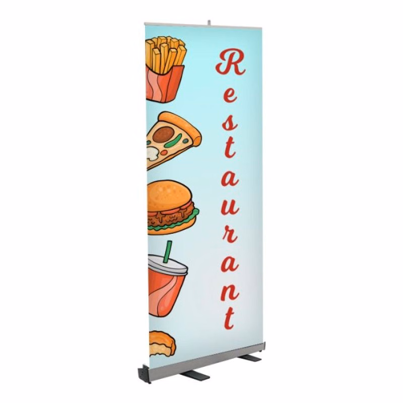 Restaurant Pre Printed restaurant sign Roll Fx Banner 33" x 80" - Design 2