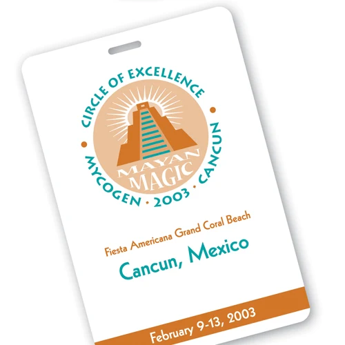 Screen Printed Poly Write-On Tag w/ Flexible Plastic Loop Strap (4"x6") Rectangle 1