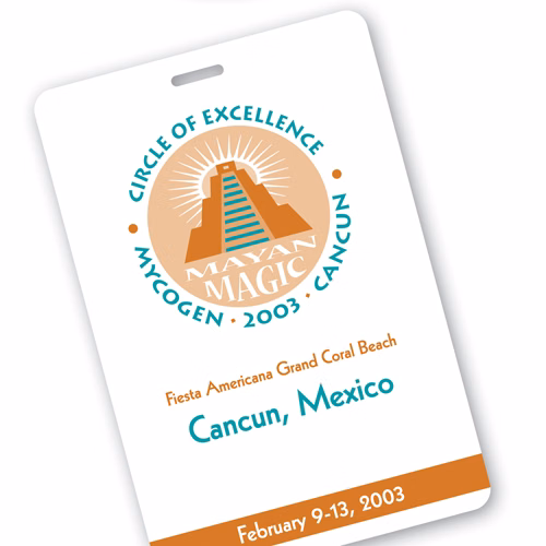 Screen Printed Poly Write-On Tag w/ Flexible Plastic Loop Strap (4"x6") Rectangle