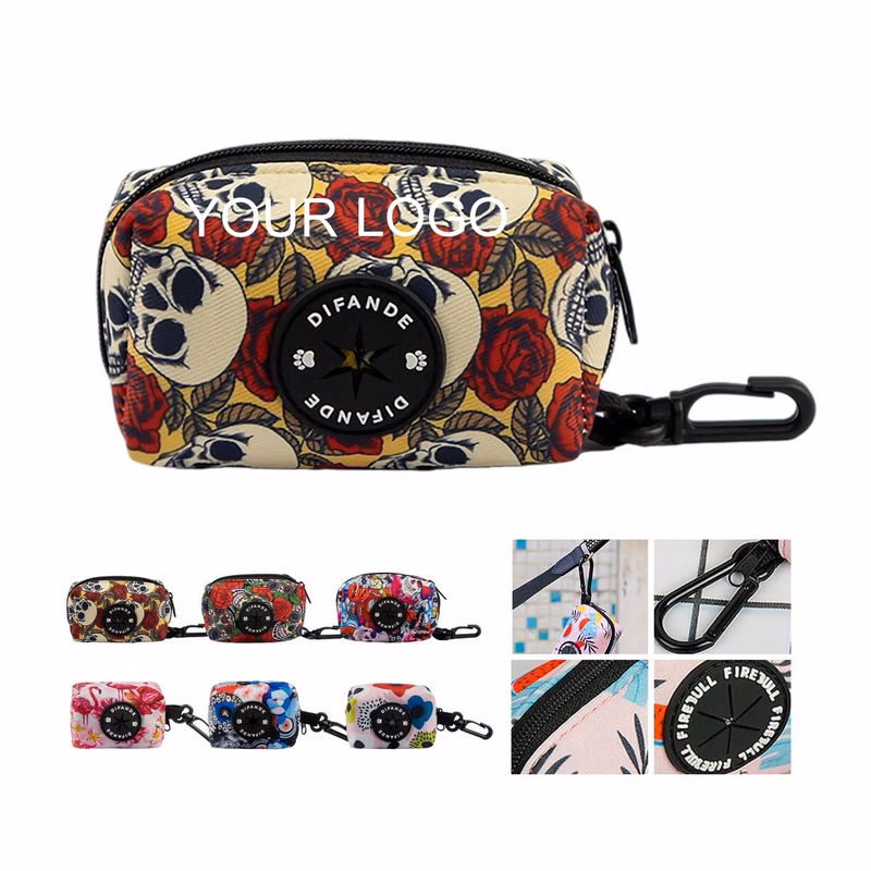 Custom Pet Waste Bag Dispenser 3.5" x 2" x 2" with Rotating Clip