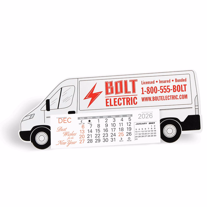 Service Van Desk Calendar