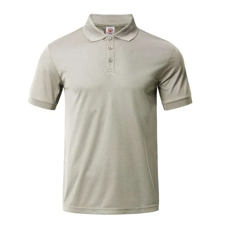Men's Polo Shirt - Light Gray Large 1