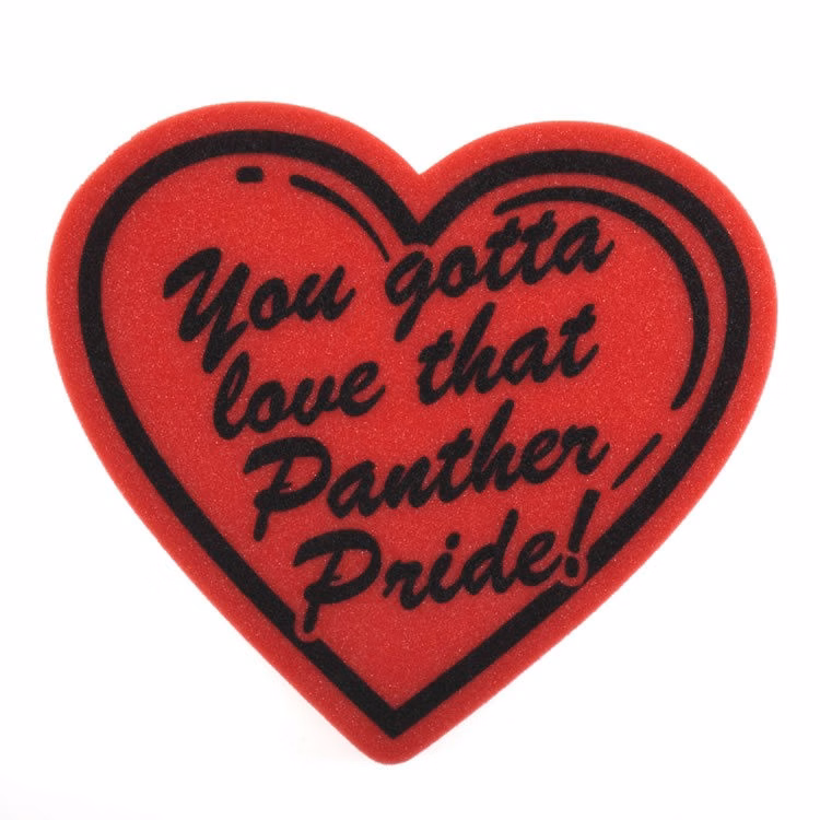 12" Heart Foam Mitt