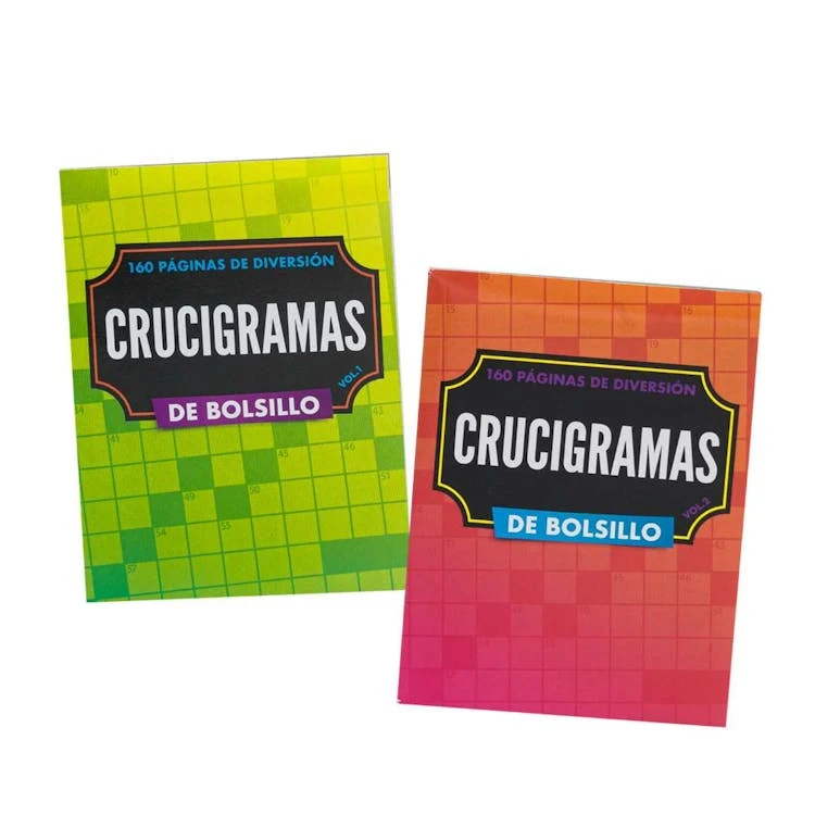 Spanish Crossword Puzzle Books - 160 Pages Two Titles 1