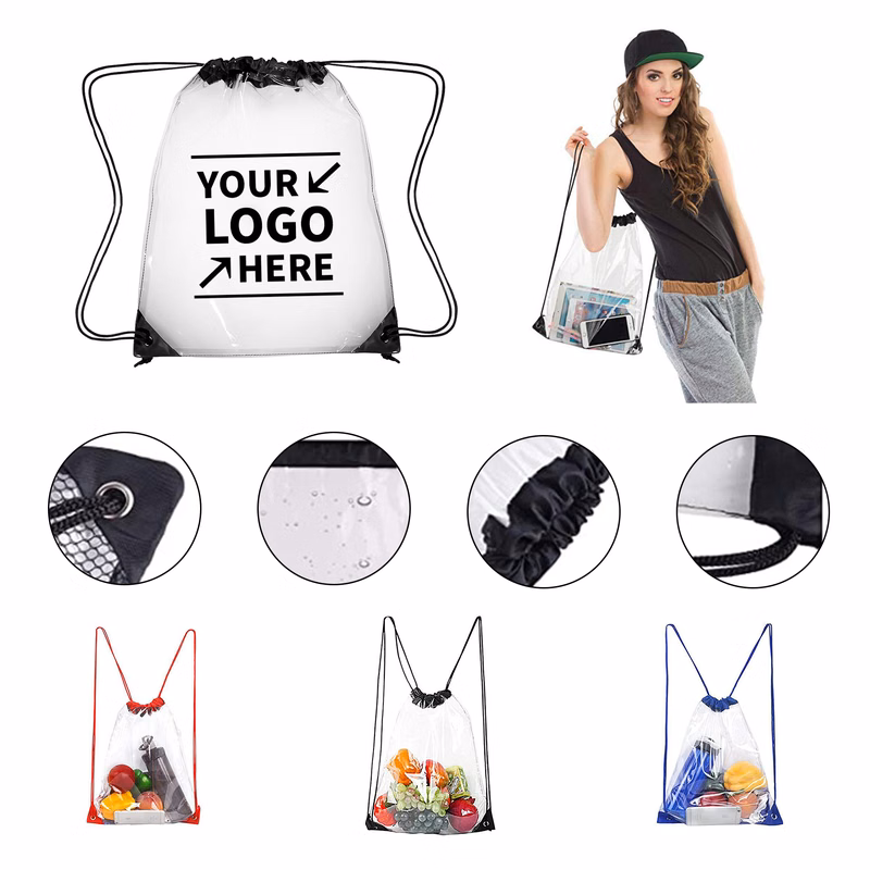 Waterproof Small Clear Drawstring Bag
