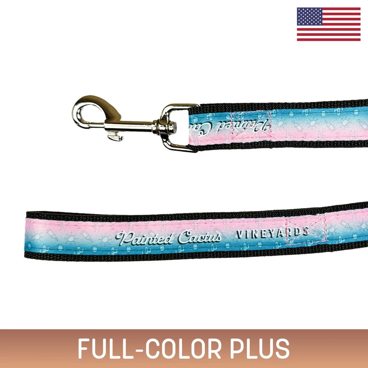 6 ft Sublimated Pet Leash w/ Nickel-Plated Hardware 1