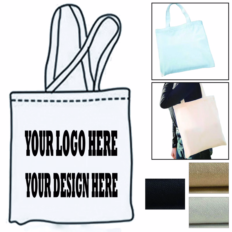 Eco-Friendly Canvas Tote Bag Full Color MOQ 20