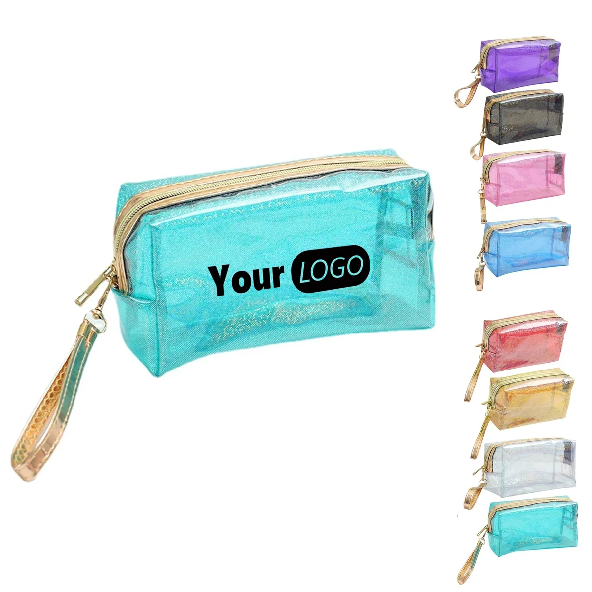 Waterproof Glitter Translucent Cosmetic Bag Woman 1