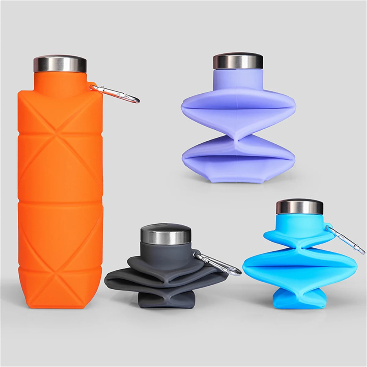 Collapsible Silicone Water Bottle 24Oz 1