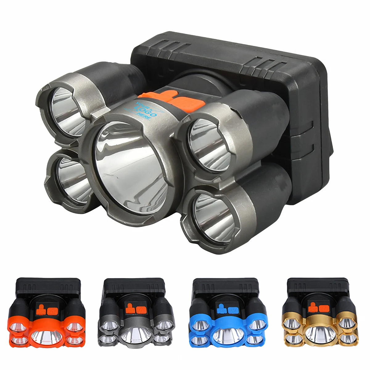 Rechargeable LED Flashlight with 5 Bright LEDs 1