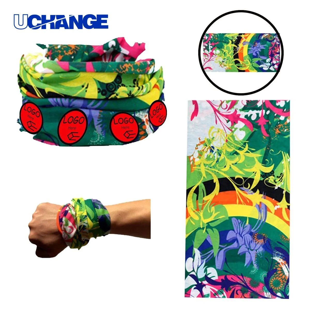 Full Color Polyester Bandana Headwear 1