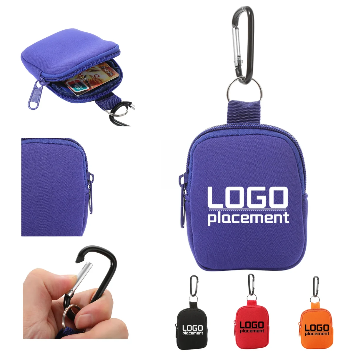 Mini Portable Neoprene Coin Purse Small Storage Bag 1