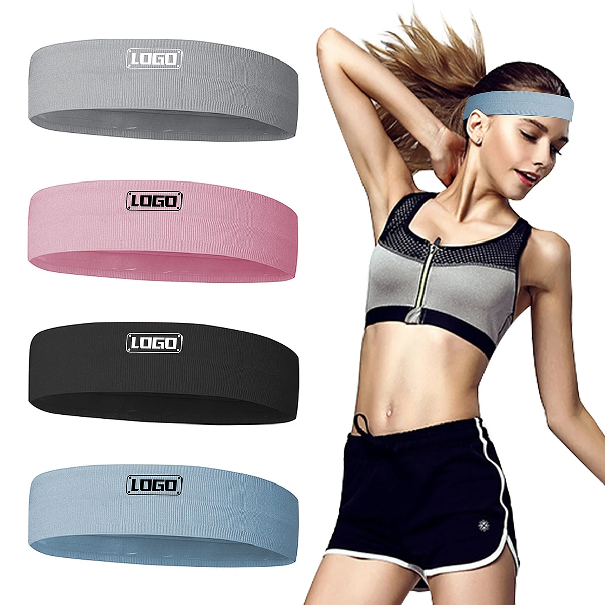 Sports Headbands Sweatbands Hairband for Men & Women 1