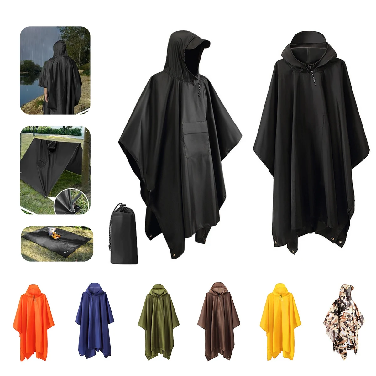 Waterproof Poncho with Pocket 1