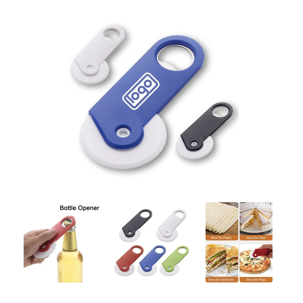 Personalized Pizza Cutter, custom kitchen gadget with logo imprint 1