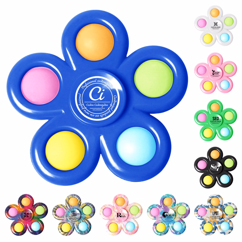 5 Fingers Toys Push Bubble Fidget Spinner