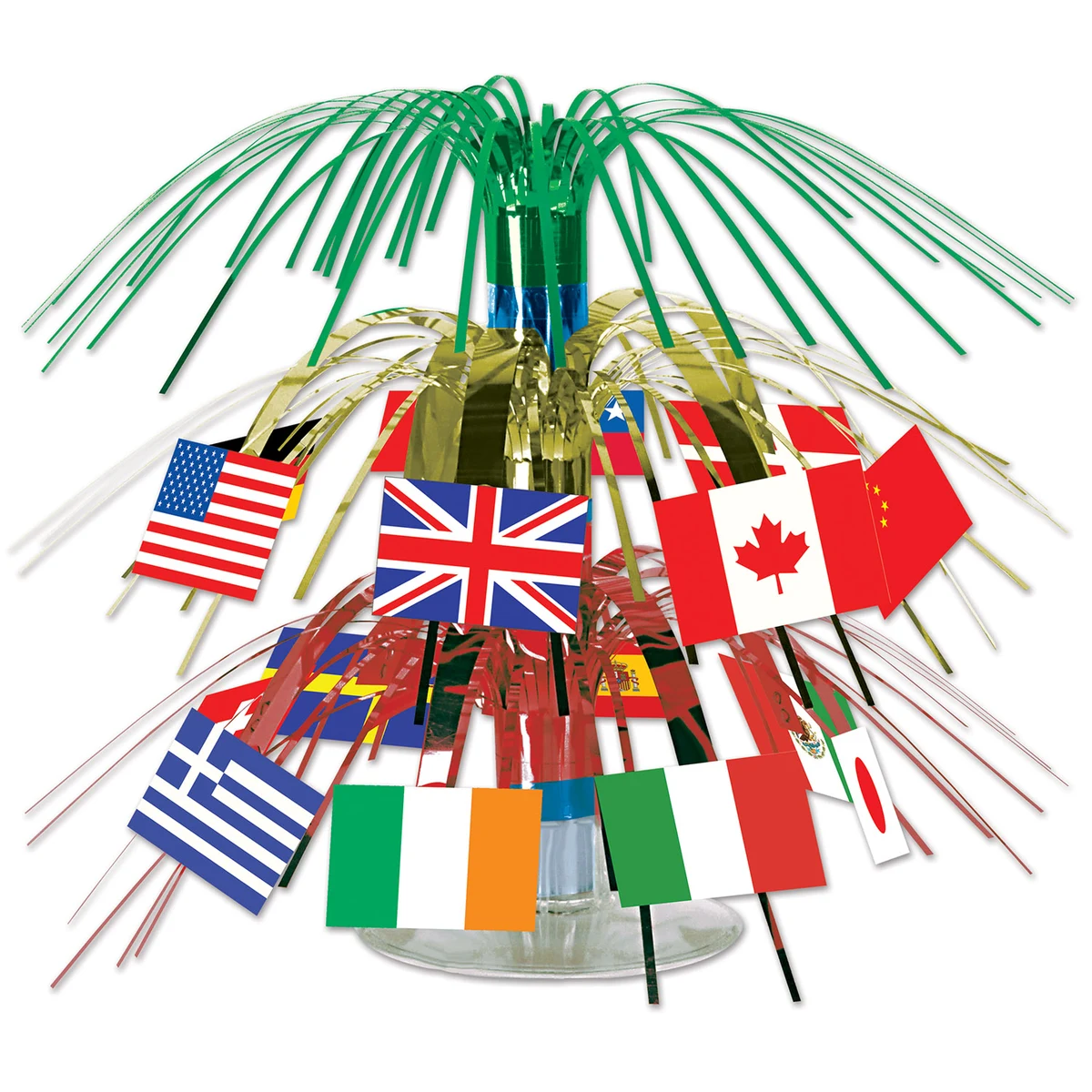 International Flag Mini Cascade Centerpiece 1