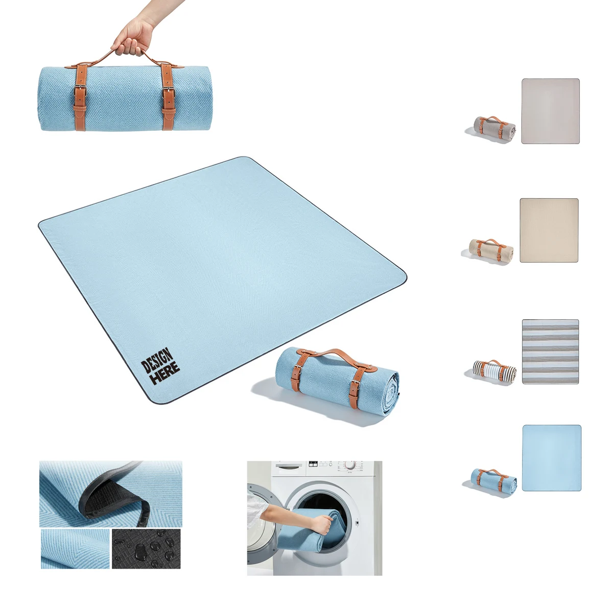 Cotton Foldable Picnic Mat 1