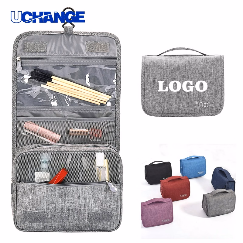 Travel Toiletry Organizer Bag with Hanging Hook