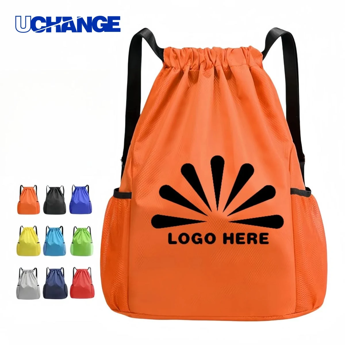 Waterproof Oxford Drawstring Sports Backpack 1