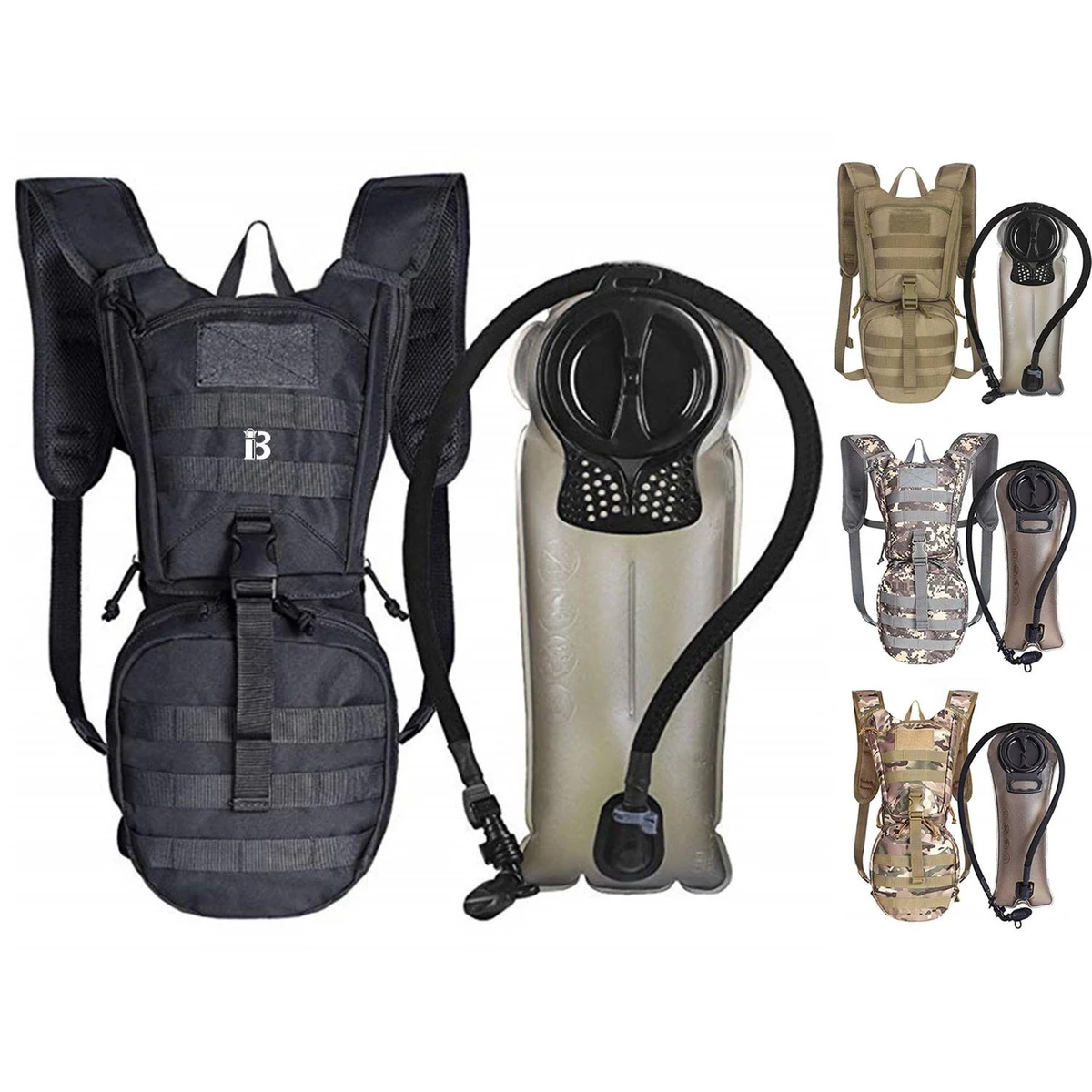 Outdoor Tactical Hydration Backpack w/ 3L Water Bladder 1
