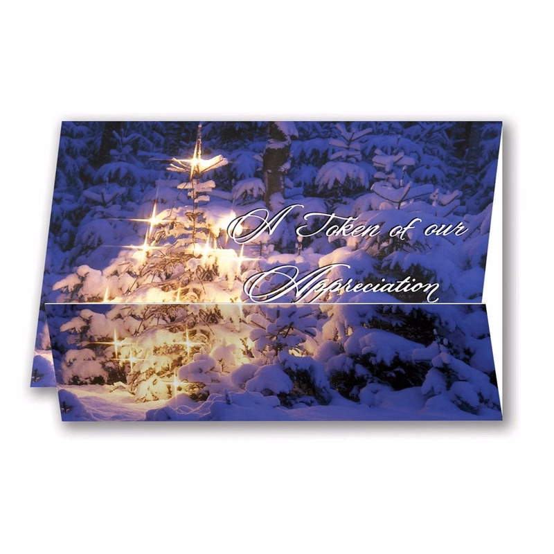 Glow of Appreciation Christmas Coupon Cards