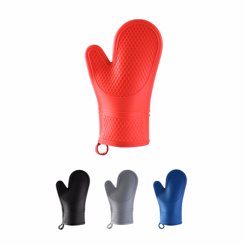 Heat-Resistant And Non-Slip Oven Gloves For Baking