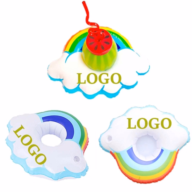 Inflatable Rainbow Cloud Drink Holder