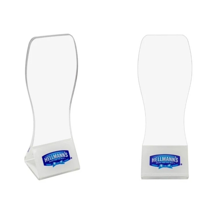 Acrylic Glass Price Tag Holder, Acrylic Table Sign Display Stand, Custom Plexiglass Table Tent 1