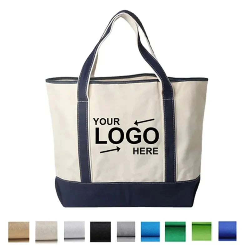 12 Oz Cotton Canvas Shopping Tote Bag 1