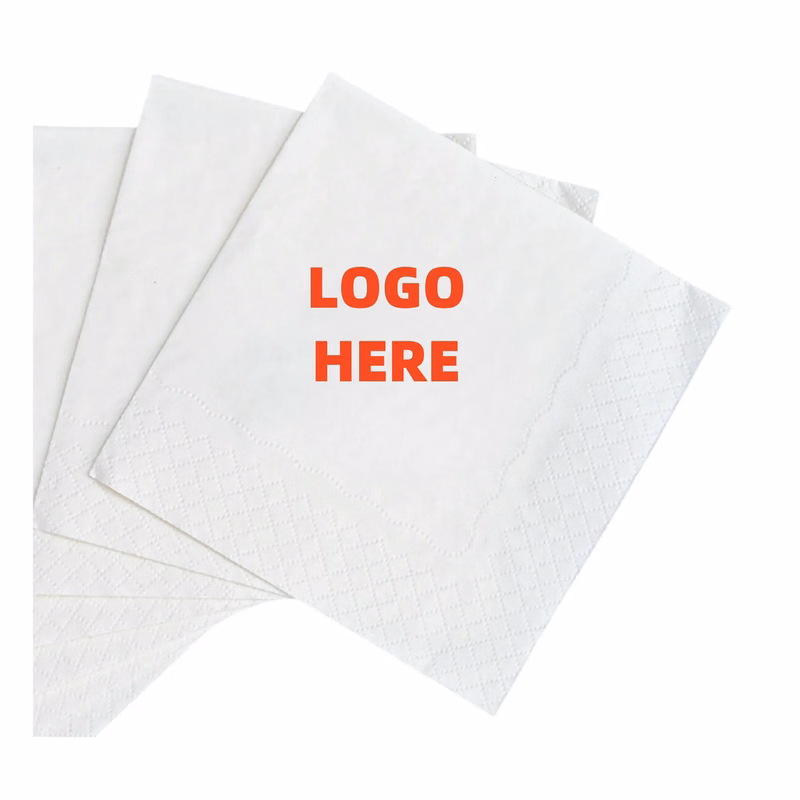 2-Ply White Beverage Napkin