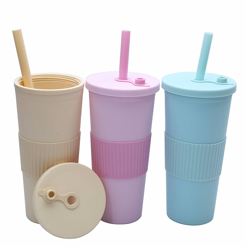 24oz Insulated Cup With Straw