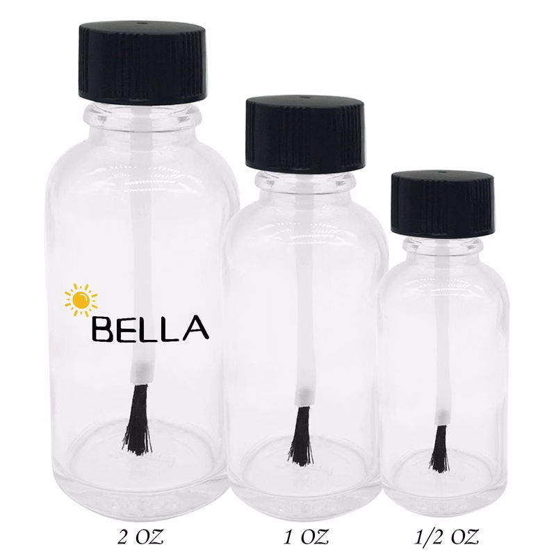 Clear Glass Boston Round Bottles