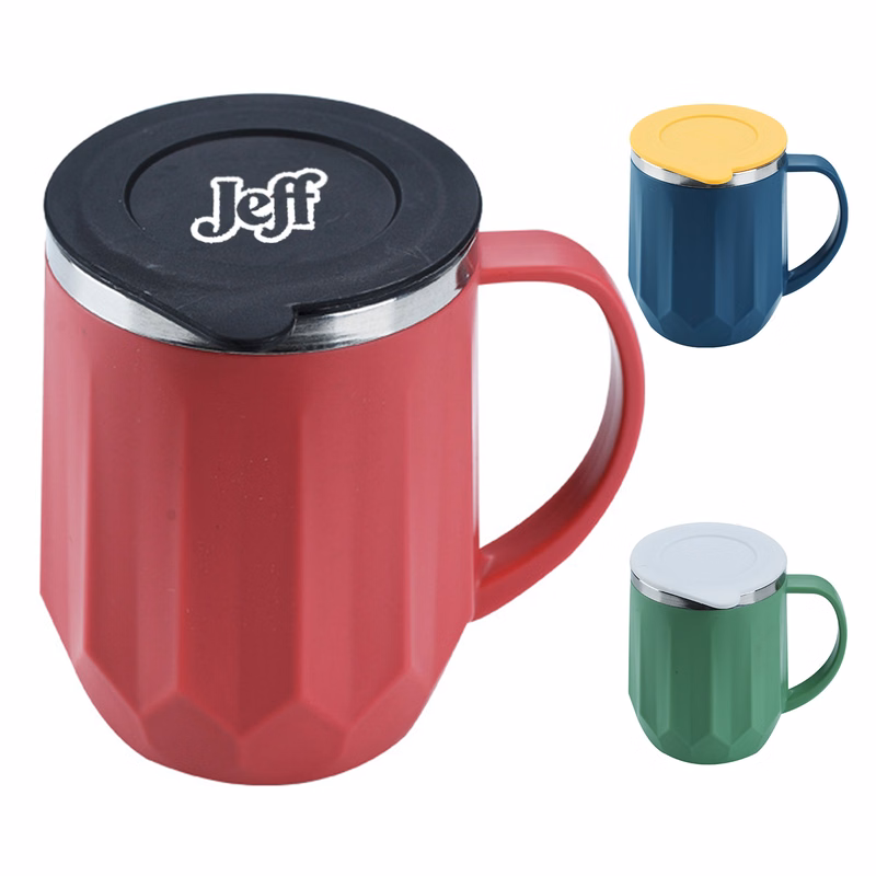 14oz Stainless Steel Thermos Mug with Lid