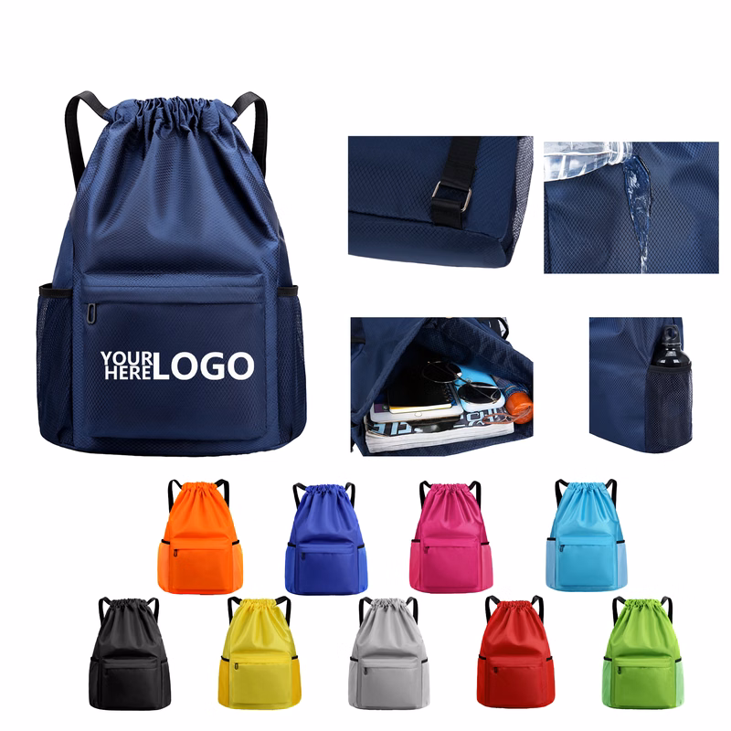 Pouch Shoulder Bag with Drawstrings