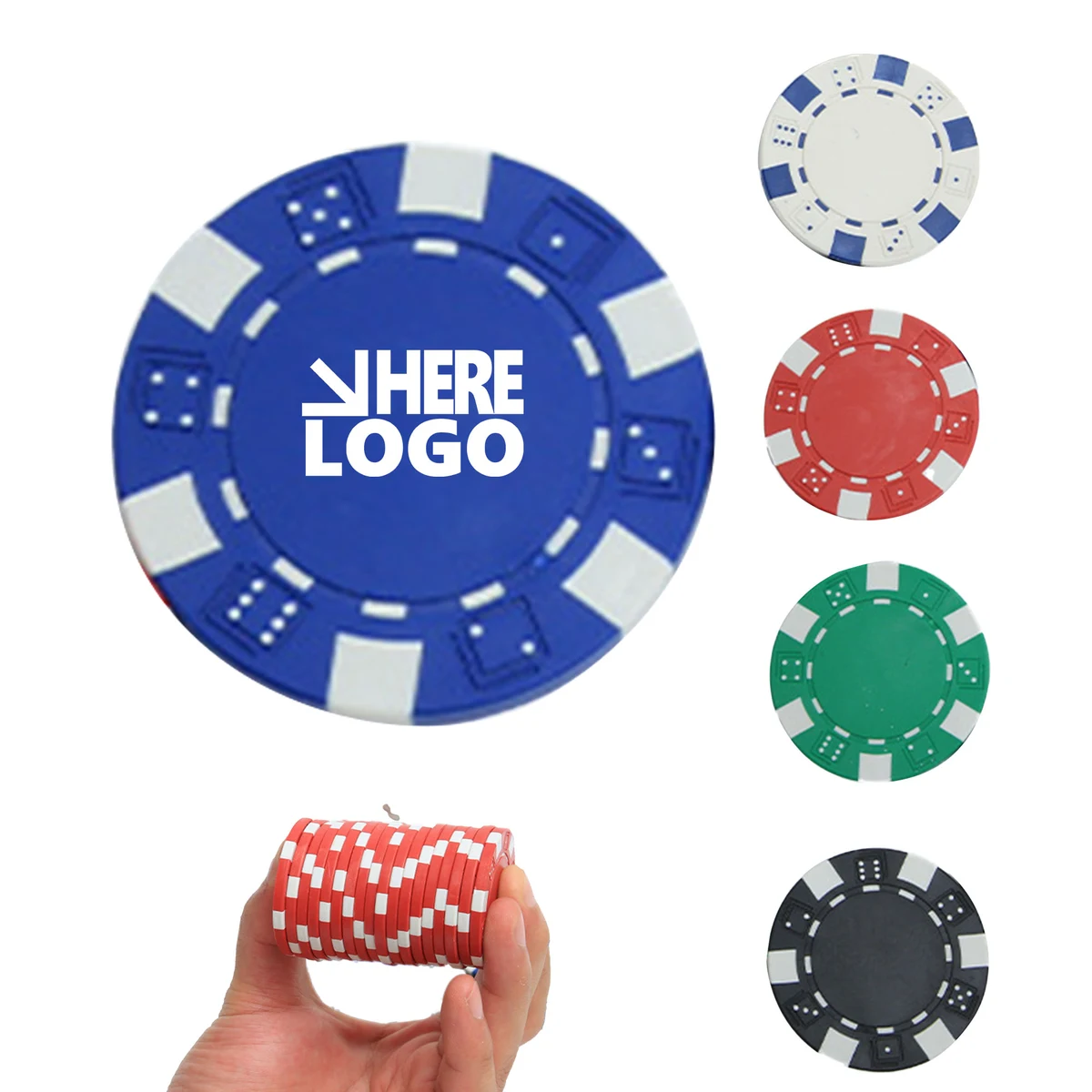 MOQ 100 ABS Poker Chips 1