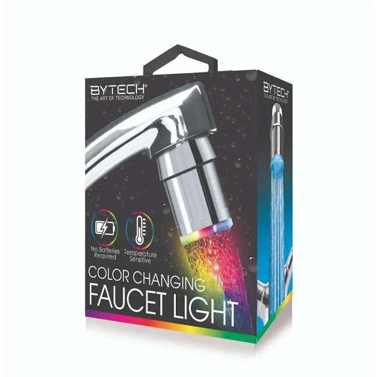 Color Changing Faucet LED Light - Silver 1