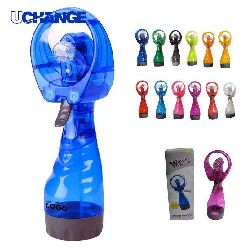 Battery Powered Handheld Water Misting Spray Fan Device