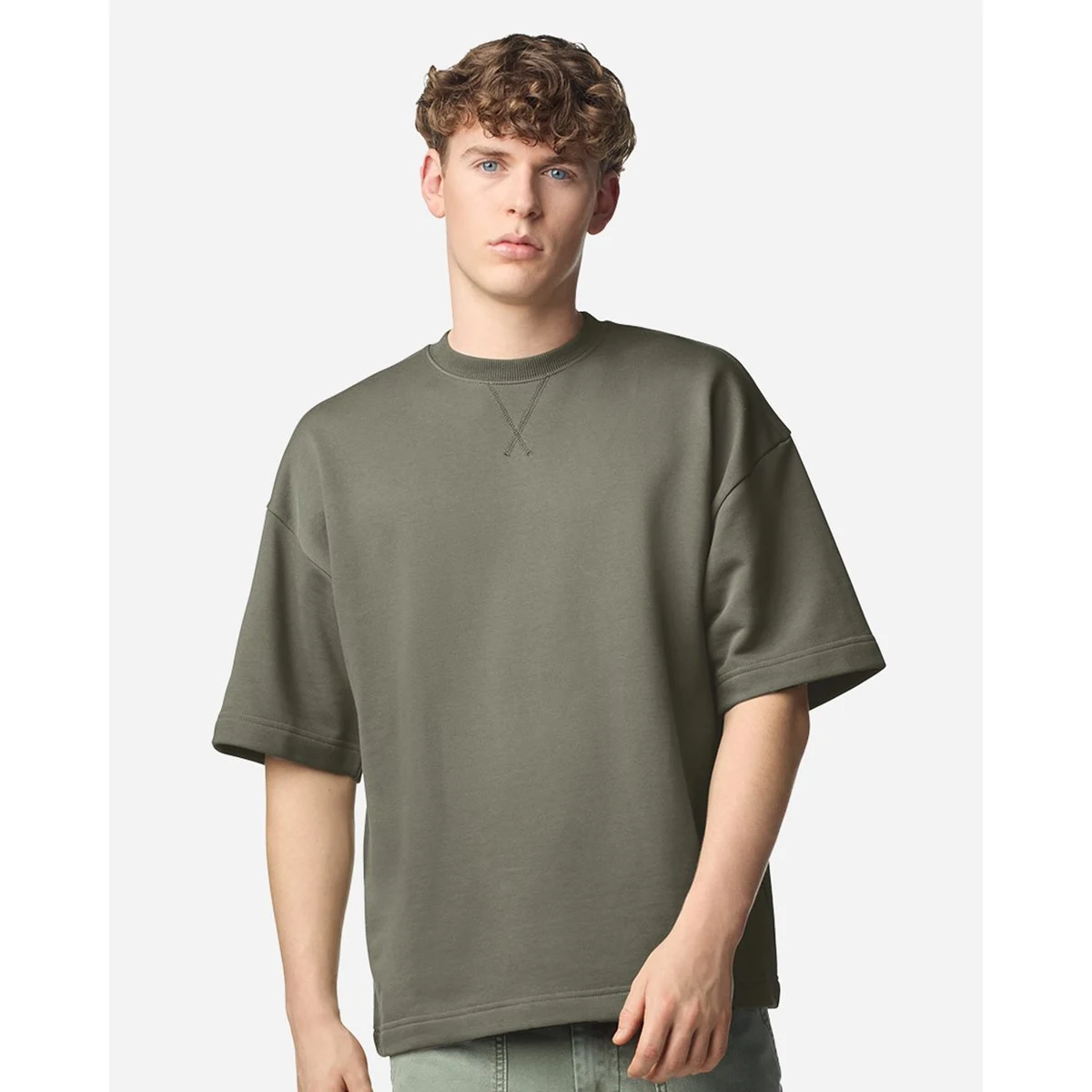 Unisex French Terry Oversized Boxy Top - FTEX00 1