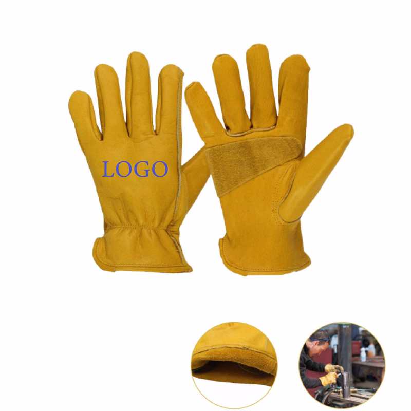 MOQ 10pcs Cowhide Labor Gloves