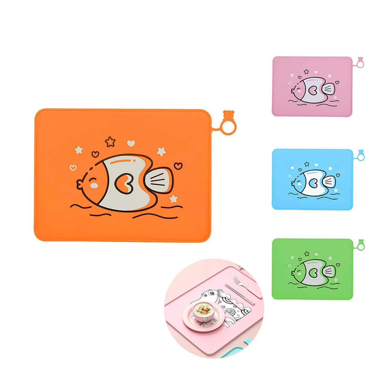 Toddler Non-slip Silicone Insulated Placemat 1